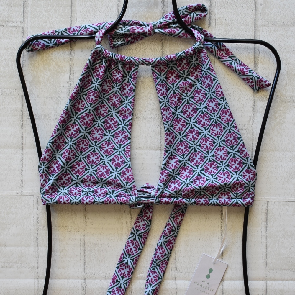 Mia Marcelle Swim MARILYN Boho High Neck Bikini Top